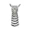 Hello Honey® 11.5" White & Black Hand-Painted Decorative Stoneware Zebra Vase